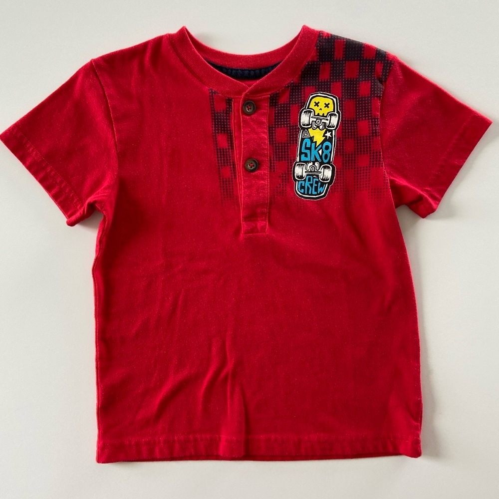 4 Toddler Boy short sleeve shirts 4T & 5T - Picture 6 of 8